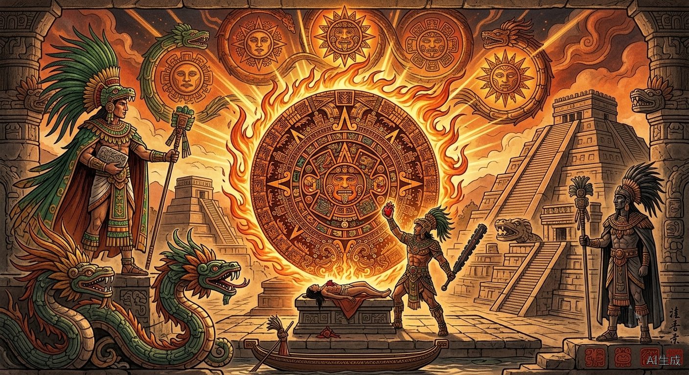 阿兹特克太阳神五个太阳
