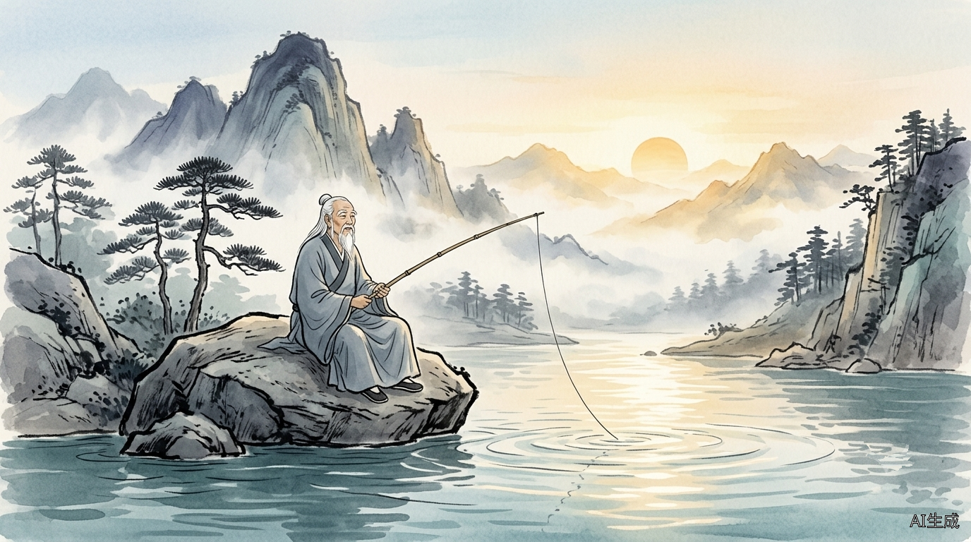 姜子牙渭水垂钓